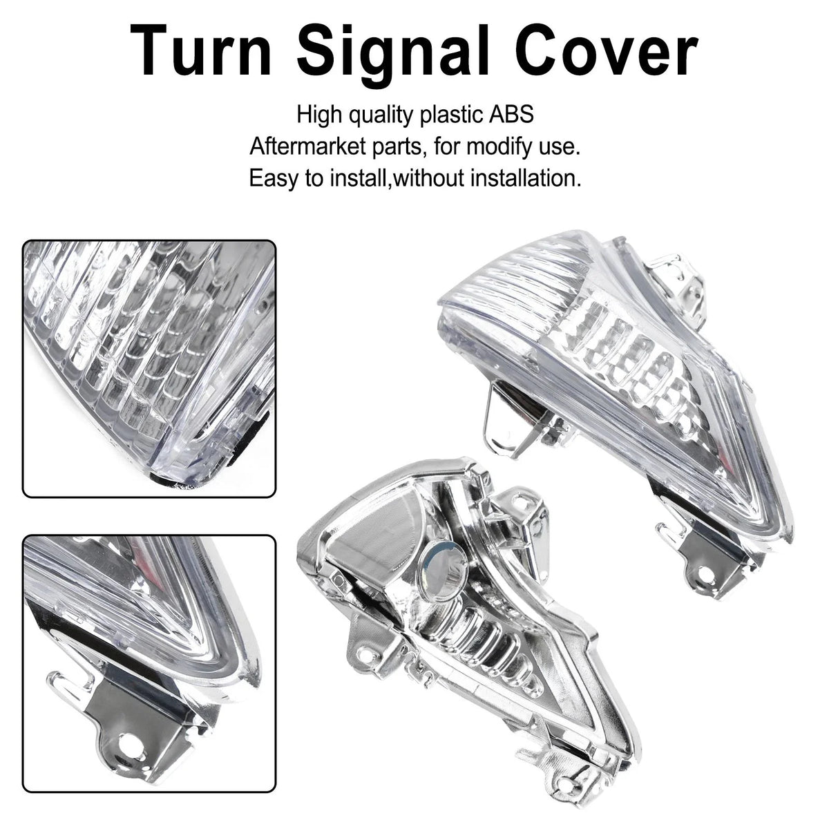 Front Turn Signal Covers for Kawasaki ER-6N EX650 Ninja 650 400R EX400 (2006–2018)