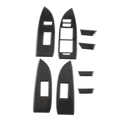 Set of 8 RHD Door Window Lift Switch Panel Cover Trim for Toyota Prius (2012–2015)