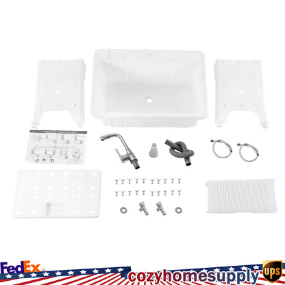Utility Sink Laundry Tub with Faucet for Laundry Room Garage or Shop
