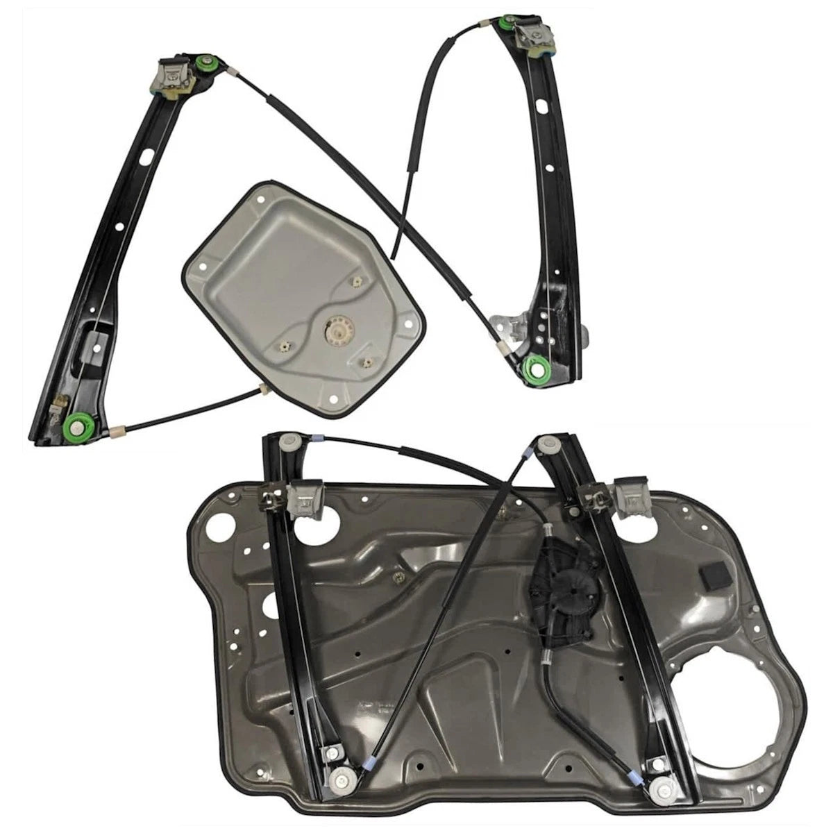 Set of 2 Window Regulators for Volkswagen Jetta (2005) - SET-VCOV106328-B, 1J4837462B, 1K5837461B