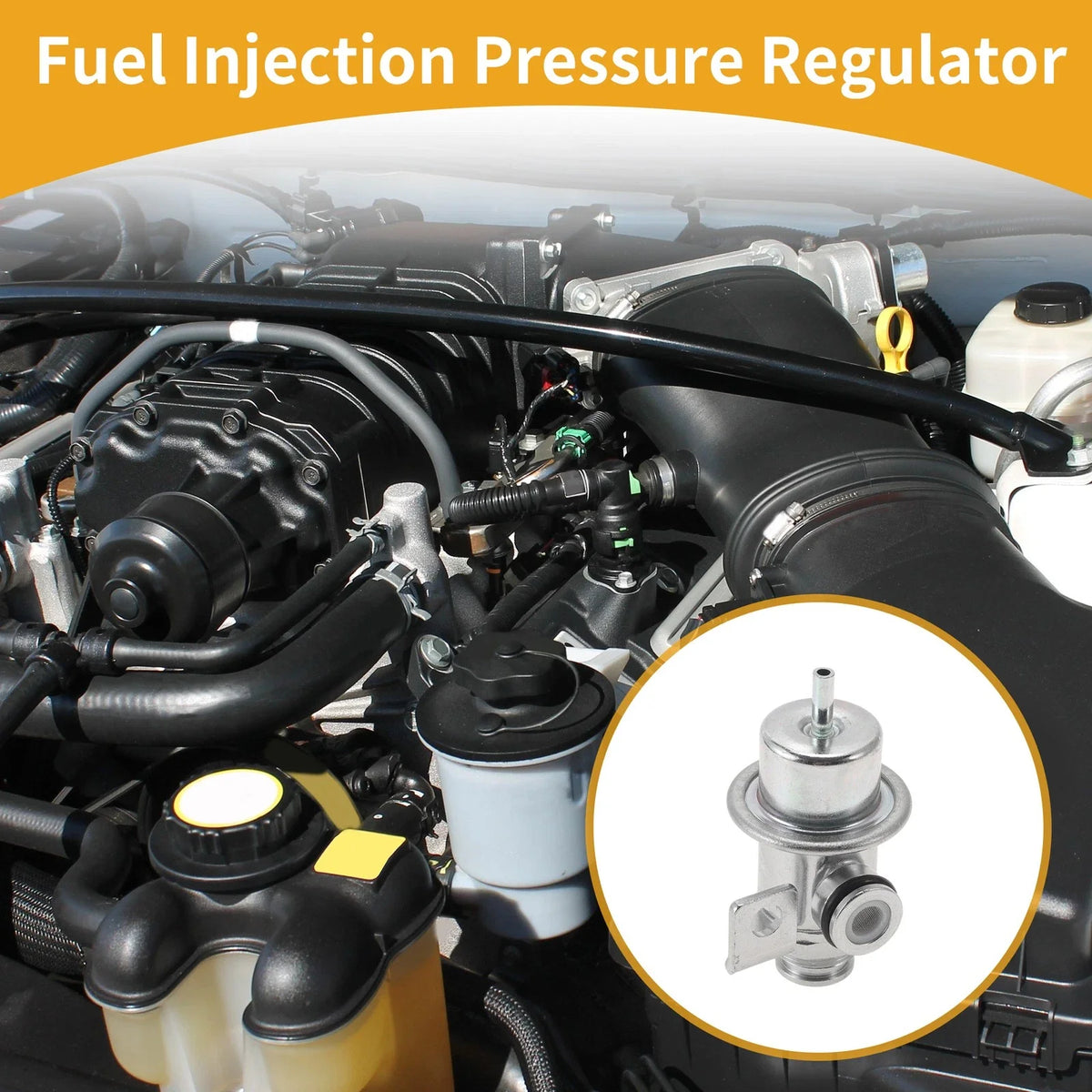 Fuel Pressure Regulator for Chevrolet S10 (1994–2000) No.FP10027 Metal 20-70 Psi