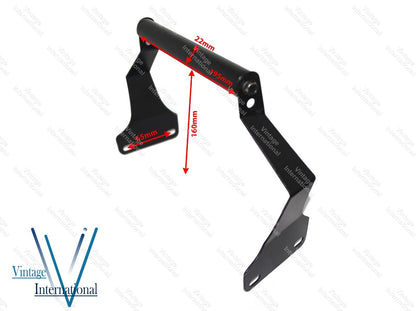 GPS Mobile Stand Mount Bracket for Royal Enfield Himalayan (BS6) Steel Black