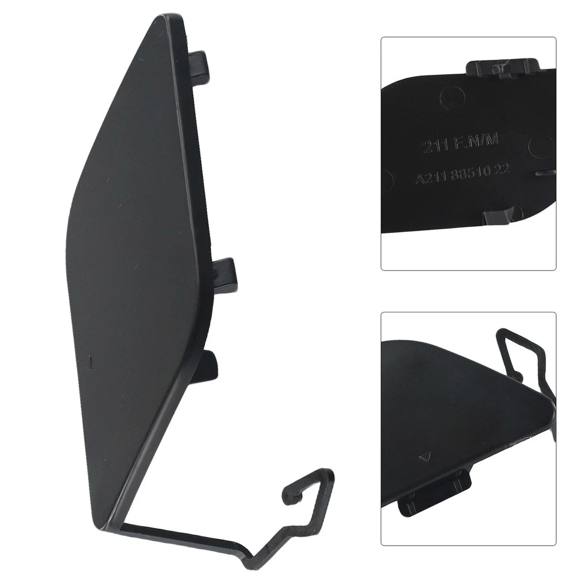 Tow Hook Cover for Mitsubishi Outlander (2016–2021) Black ABS