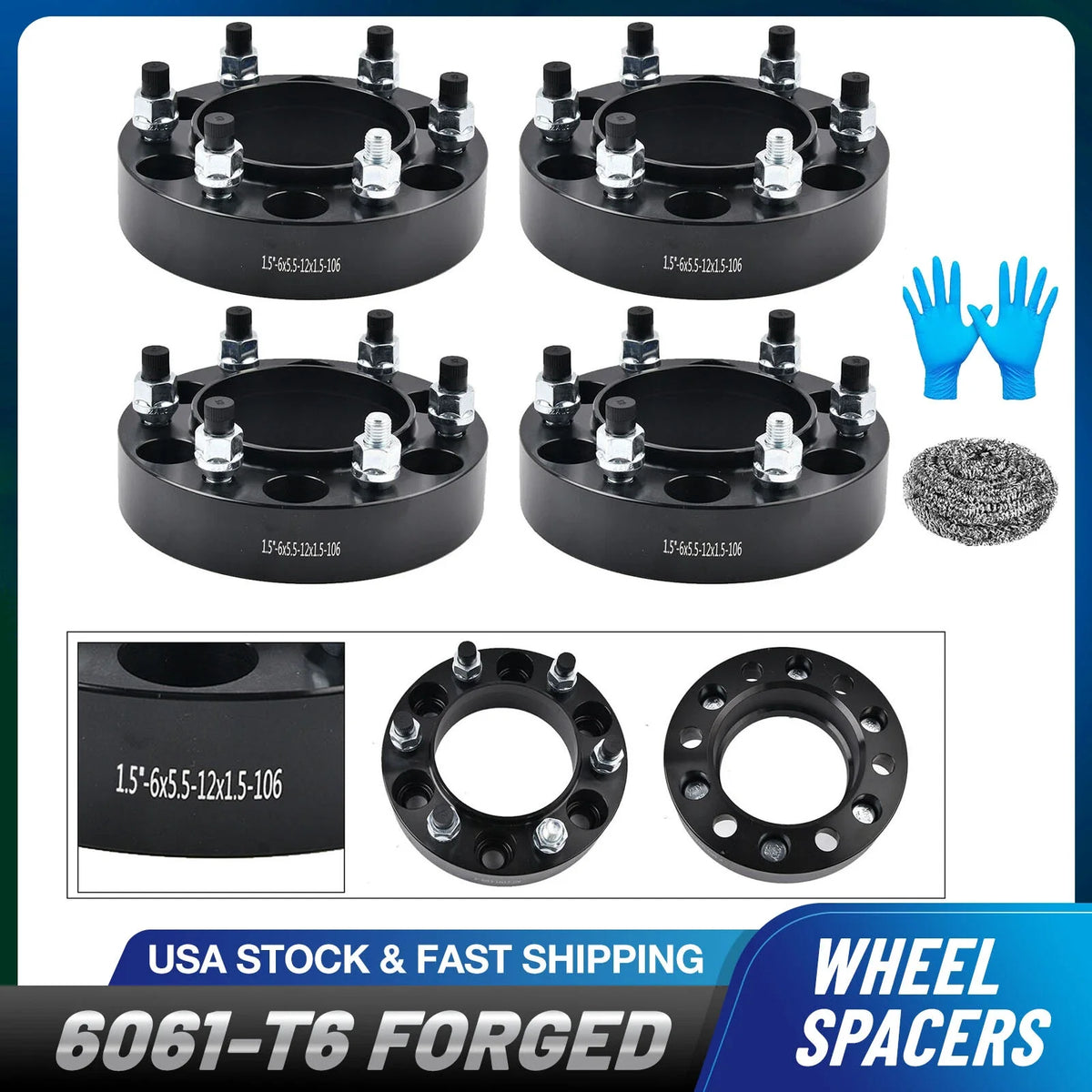 Wheel Spacers for Toyota Tacoma 4Runner Tundra Lexus GX460 (2015–2024)