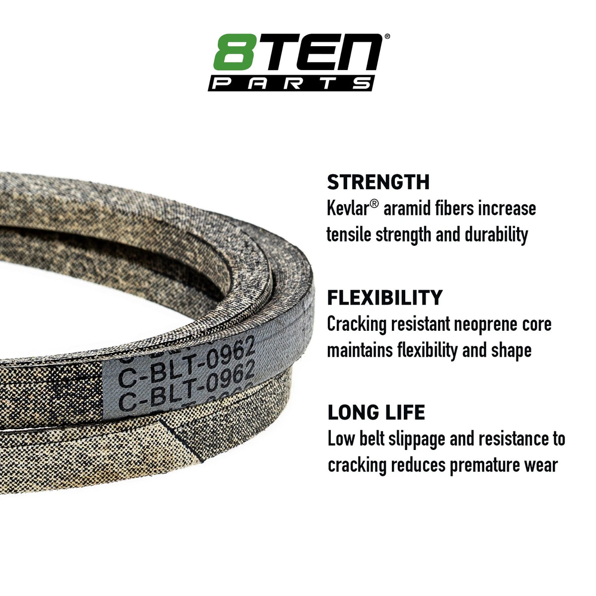 8TEN Kevlar Belt for Simplicity 410S 414S 416S 416H (2028035, 754-3005)