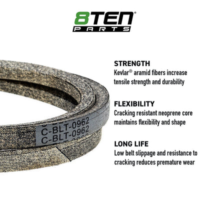 8TEN Kevlar Belt for Simplicity 410S 414S 416S 416H (2028035, 754-3005)