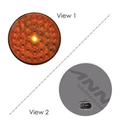 4in Amber Auxiliary Flashing LED for Automann (571.LD43A39)
