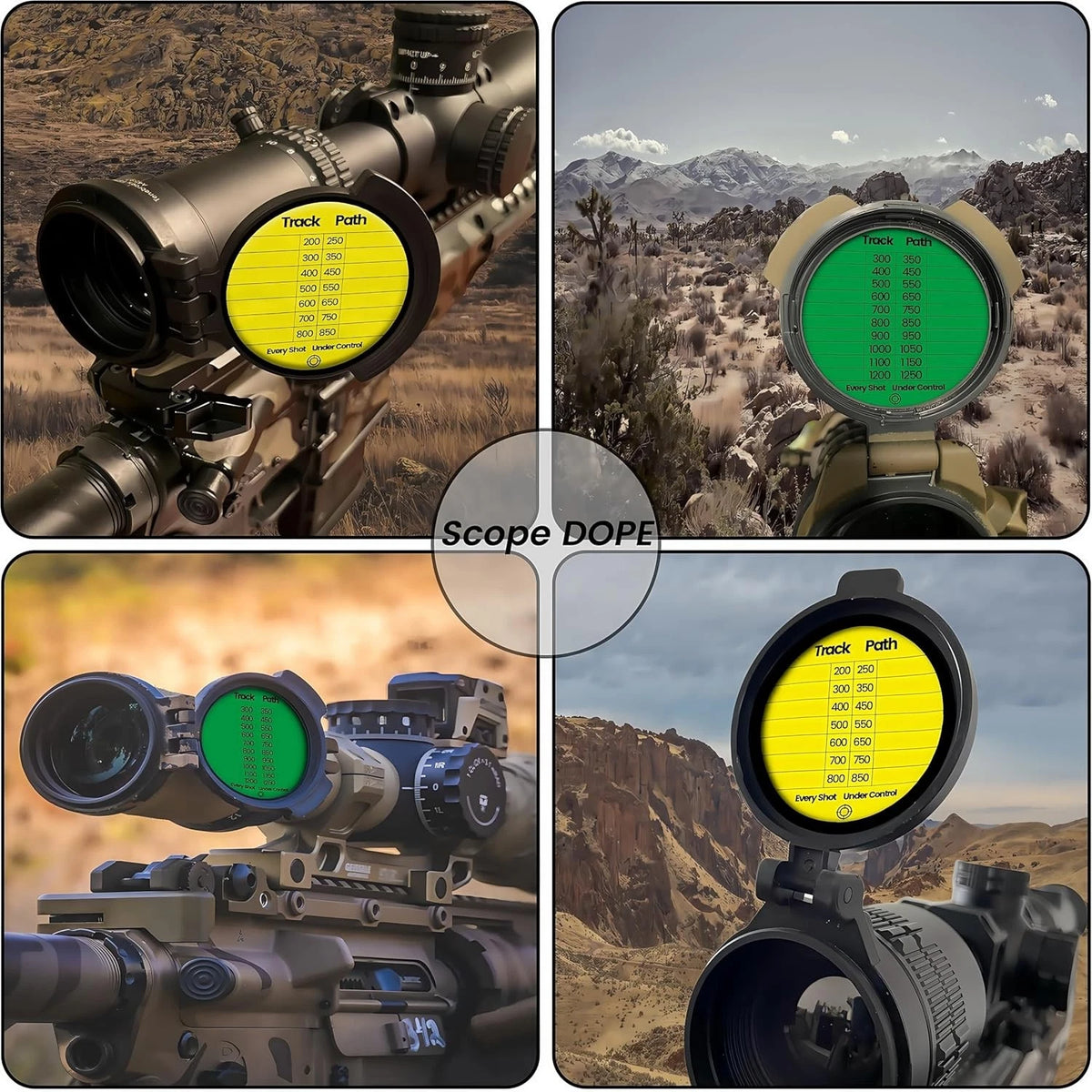 Sticker Pack for Twizz Scope (Removable, Writable, Yellow + Green)