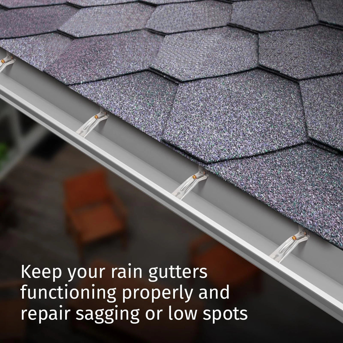 50 Pack Gutter Hangers for 5 Inch Rain Sliver