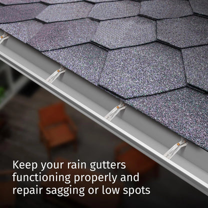 50 Pack Gutter Hangers for 5 Inch Rain Sliver
