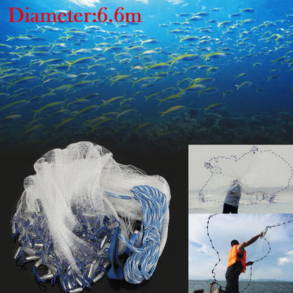 Fishing Cast Net for Easy Throw (10/14/18/22FT)