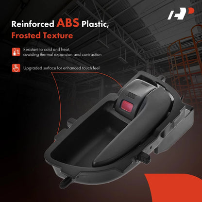 Front Right Black Interior Door Handle for Toyota Yaris (2007–2013) 69205-52140-B0, 83875