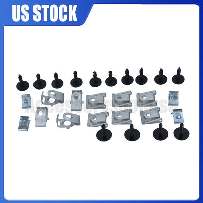 28pcs Engine Splash Guard Mounting Kit Screw for Audi A4 A5 A6 A7 Q5 (B8 B9 C7 4G 8R E70 E71)