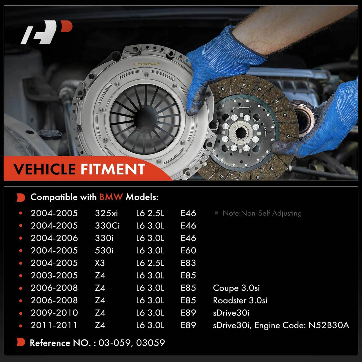 Clutch Kit for BMW E46 325xi 330Ci 330i (2004–2005) 03-059