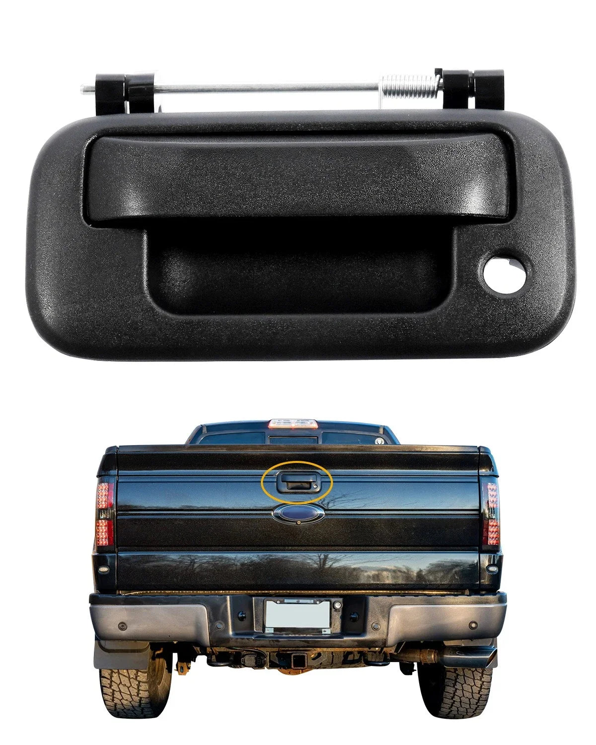 Tailgate Handle Latch with Key Hole for Ford F150 F250 F350 (2004–2016)