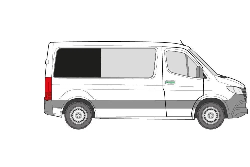 Curtains for VW Crafter SWB (2006–2017) Right Rear Side Window