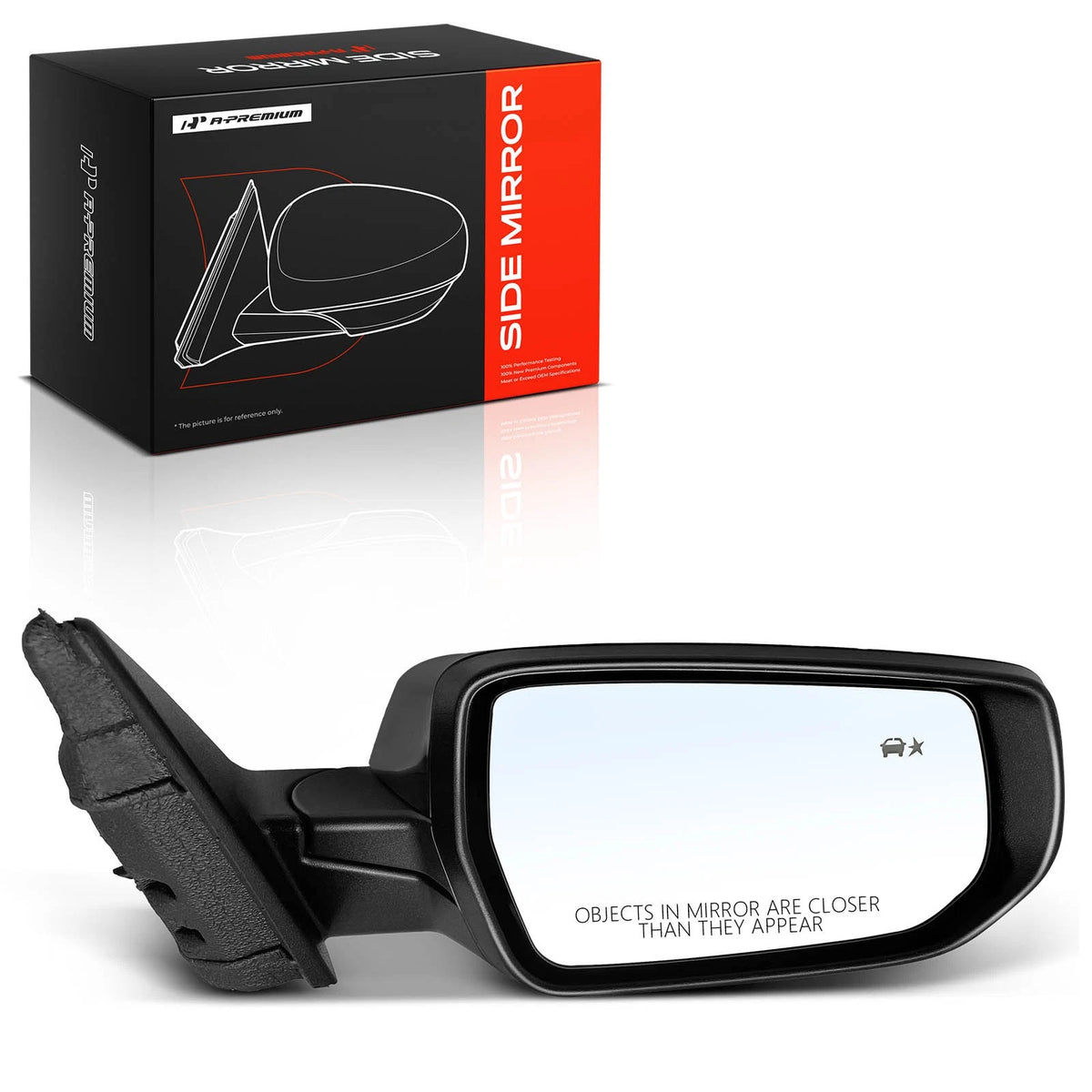Passenger Power Mirror for Chevy Malibu (2016–2019) GM1321604, GM1321563
