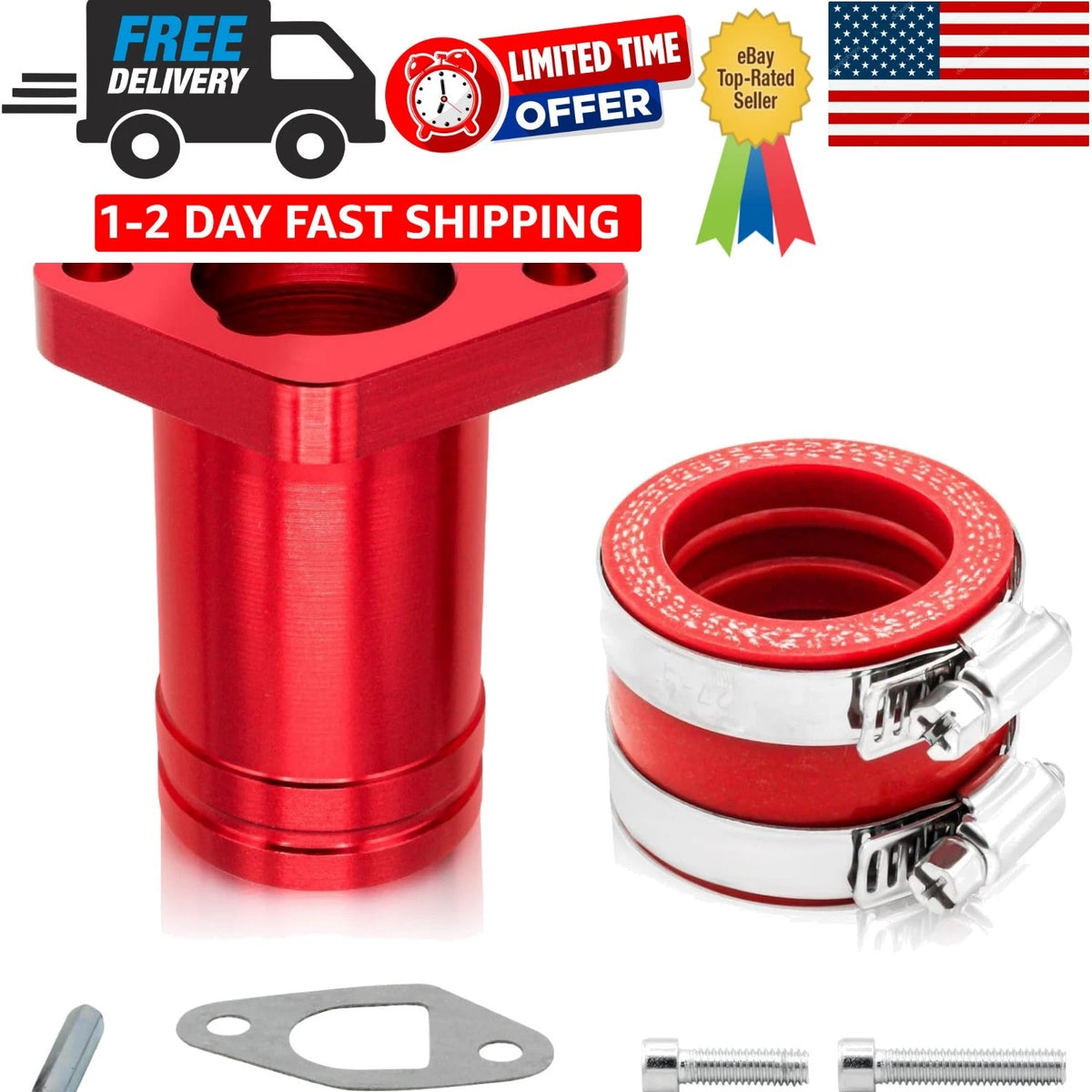 Upgraded Intake Manifold for Predator 212cc 196cc 224cc Engine (No Years)