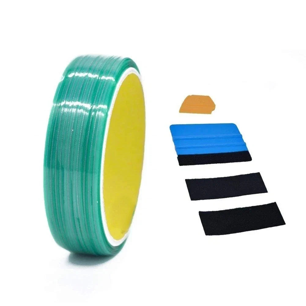 Vinyl Wrap Cutting Tape 10m with 4-Piece Film Cutting Tools
