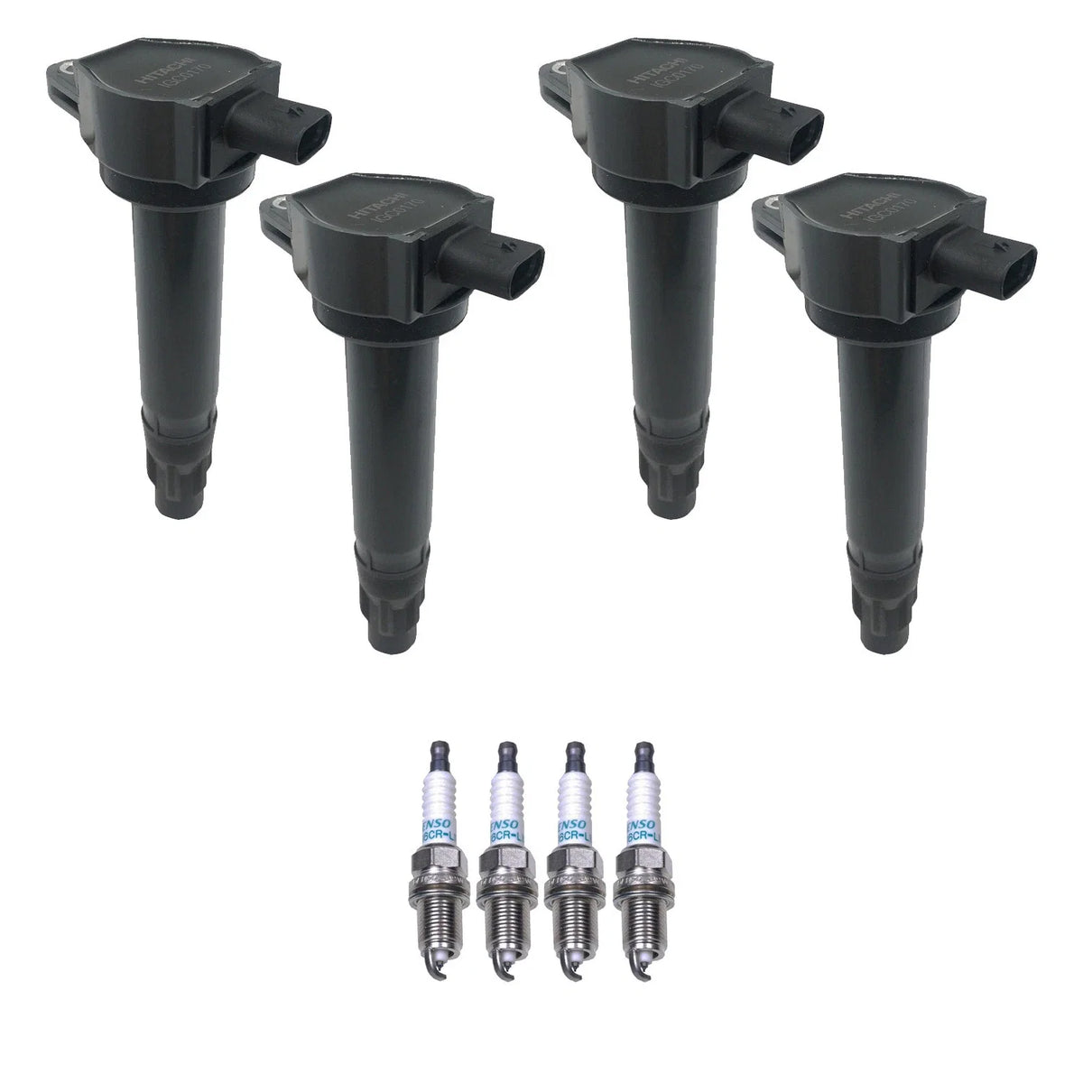 Set of 4 Ignition Coils & Spark Plugs for Dodge Caliber Compass (2007–2017)