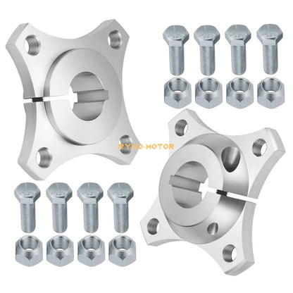 Set of 2 Rear Aluminum Wheel Hubs for Go Kart (Off Road, Wagon, Buggy)