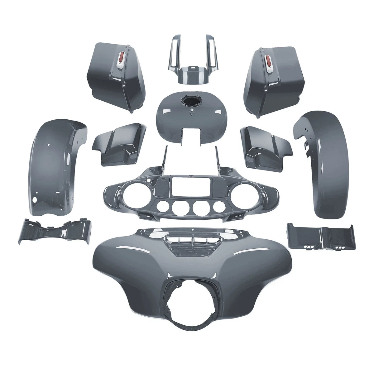 Fairing Bodywork Kit for Harley Touring CVO Street Glide (2014–2023) Gunship Gray