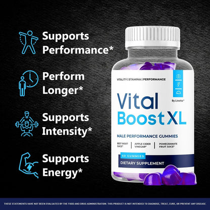 Vital Boost XL Gummies for Health Supplement (60 Count)