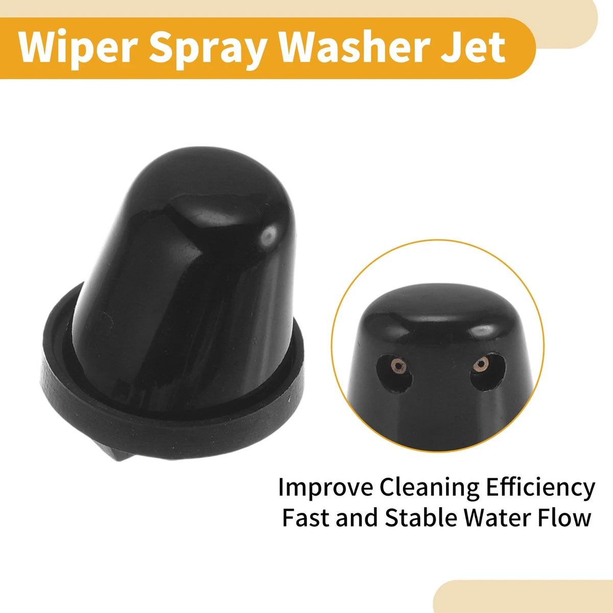 2 Pcs Front Windshield Washer Nozzle for Infiniti QX4 (1999–2003) No.B89700W000