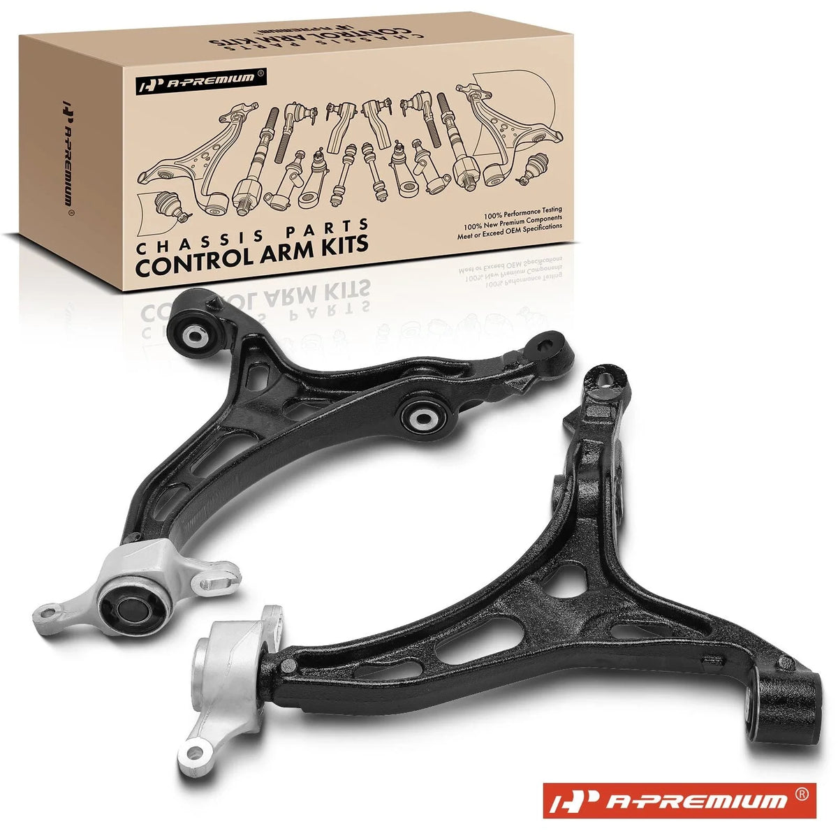 2X Front Lower Control Arms for Jeep Grand Cherokee (2011–2015)