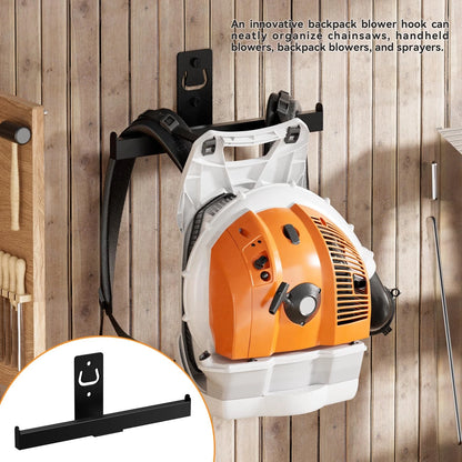 Set of 2 Backpack Leaf Blower Hangers for Wall Mounting