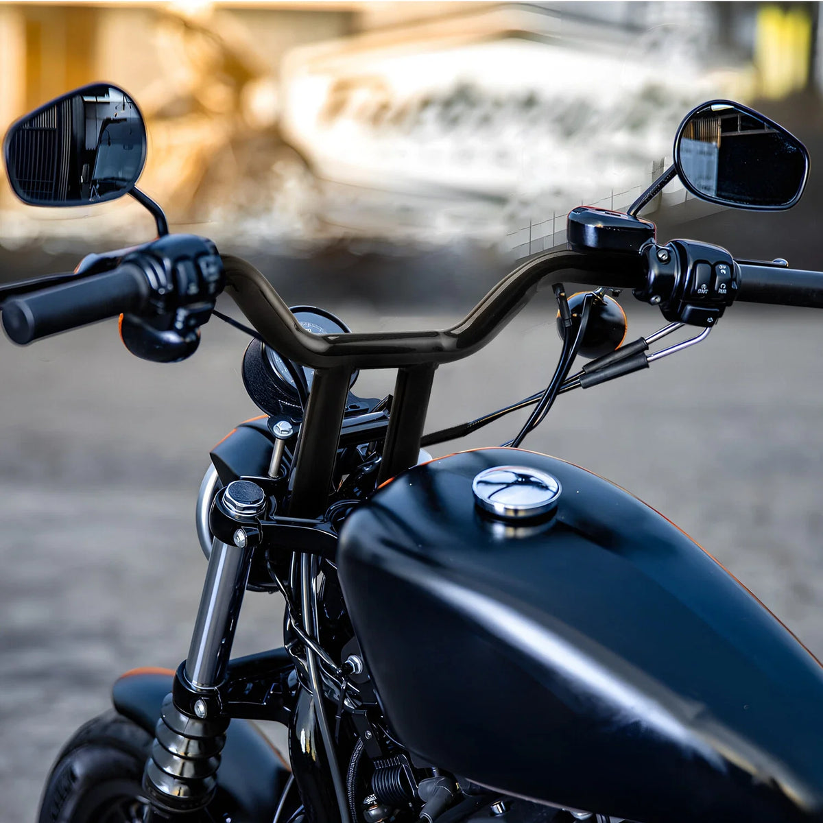 12" Rise MX-T Bars Handlebar for Harley Dyna Softail Sportster XL 883 1200