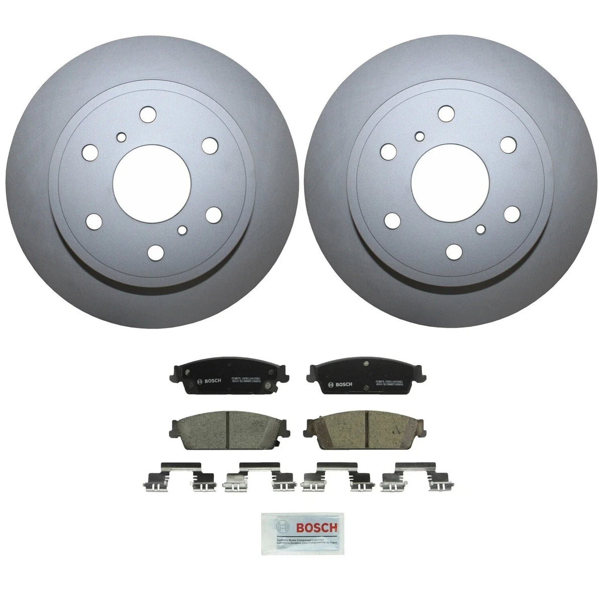 Rear Brake Kit 345mm Disc Rotors & Bosch Ceramic Pads for Cadillac Chevrolet GMC
