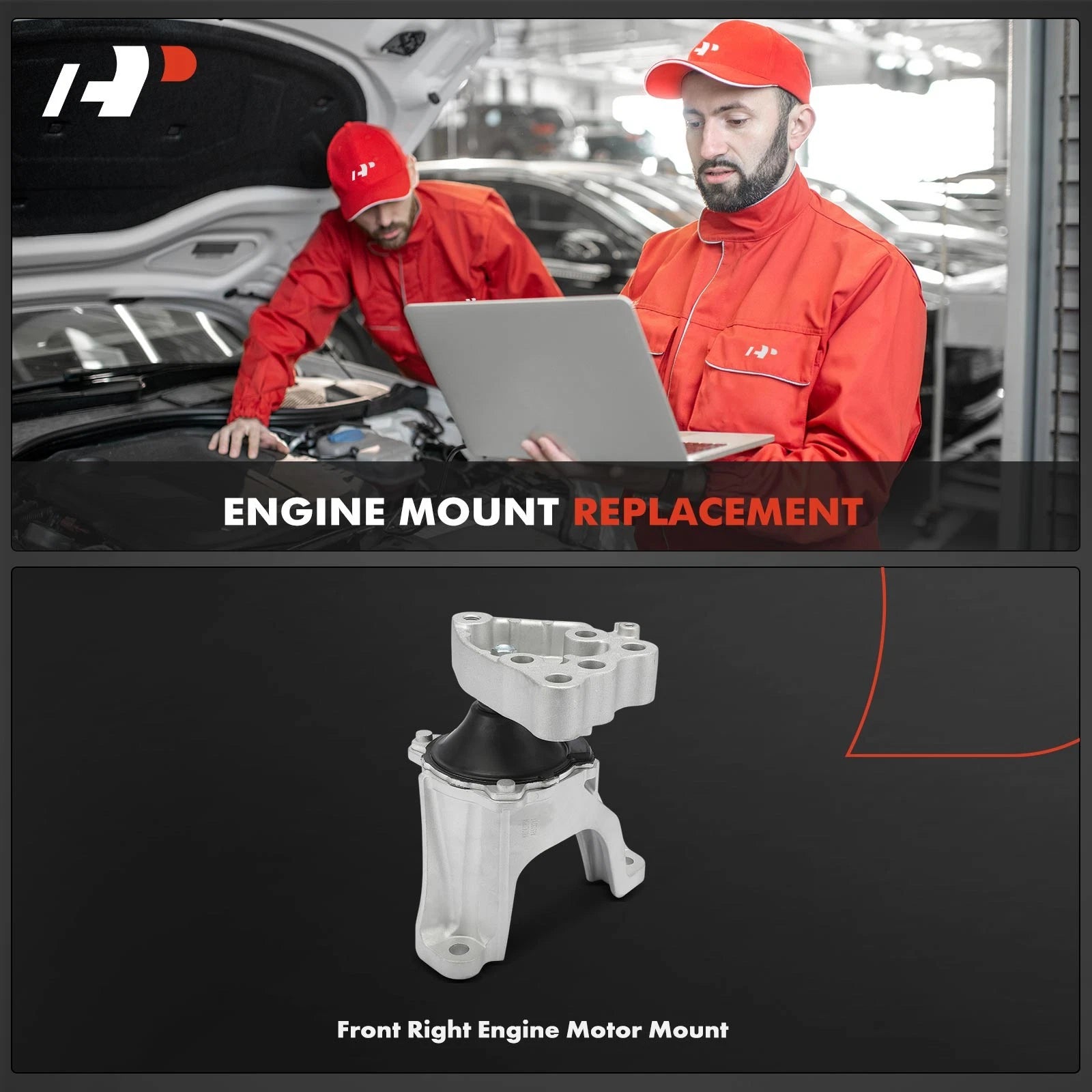 Front Right Manual Engine Motor Mount for Honda Accord (2018–2020) 50820TVAA21, A65132