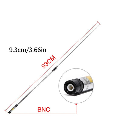 1Pc Dual Band VHF/UHF SMA-M BNC Antenna for Motorola Kenwood