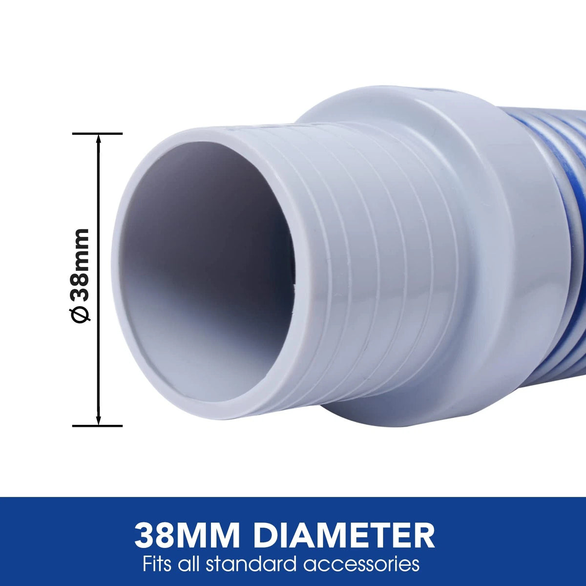 8 Piece 1.5” Vacuum Cleaner Hose for Professional Swimming Pool