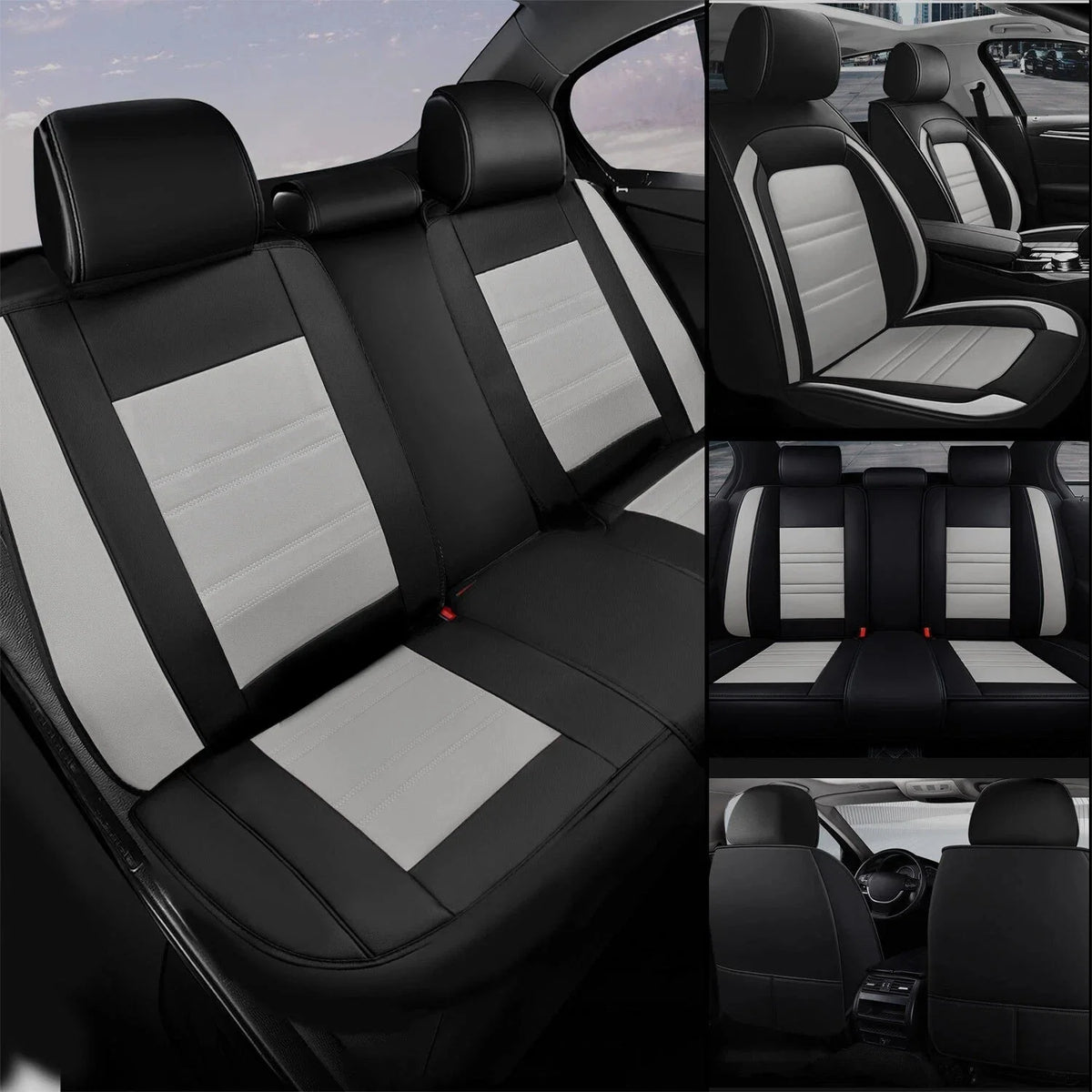 Set of 5 Leather Seat Covers for Silverado 1500 2500