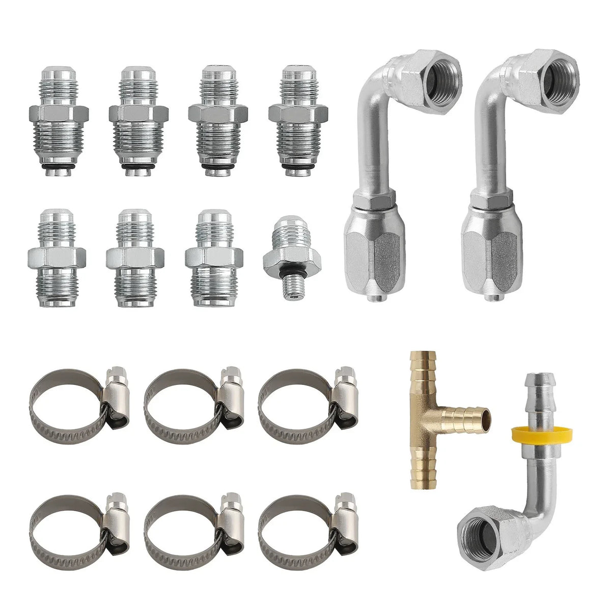 Steering Hose Hookup Kit with 6AN Fitting for Hydroboost Power Brake Booster
