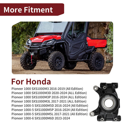Rear Left Knuckle Kit for Honda Pioneer 1000-6 SXS1000M6D (2023–2024) 52260-HL4-A00