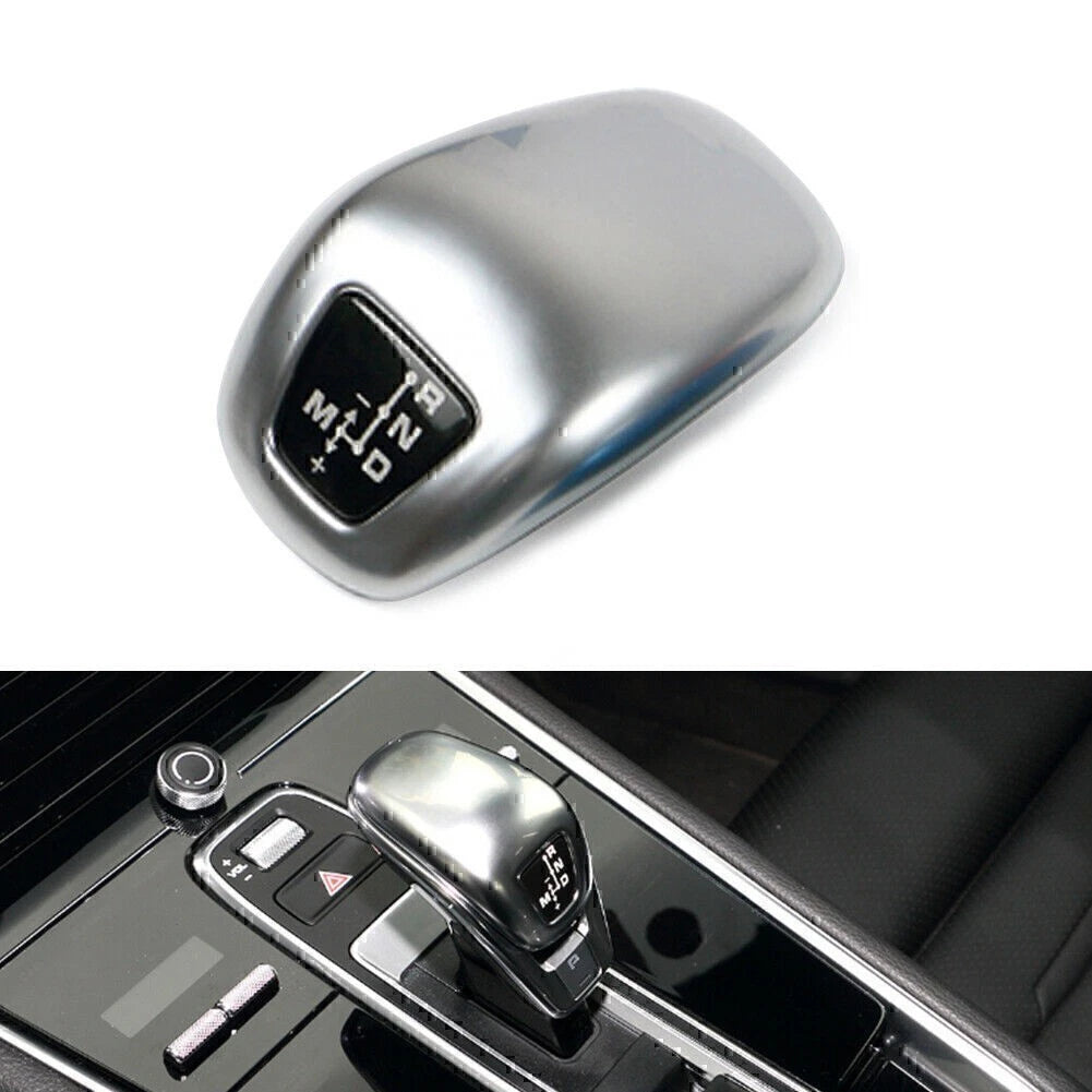 Silver Gear Shift Knob Cover Trim for Porsche Panamera 971 (2017–2020)