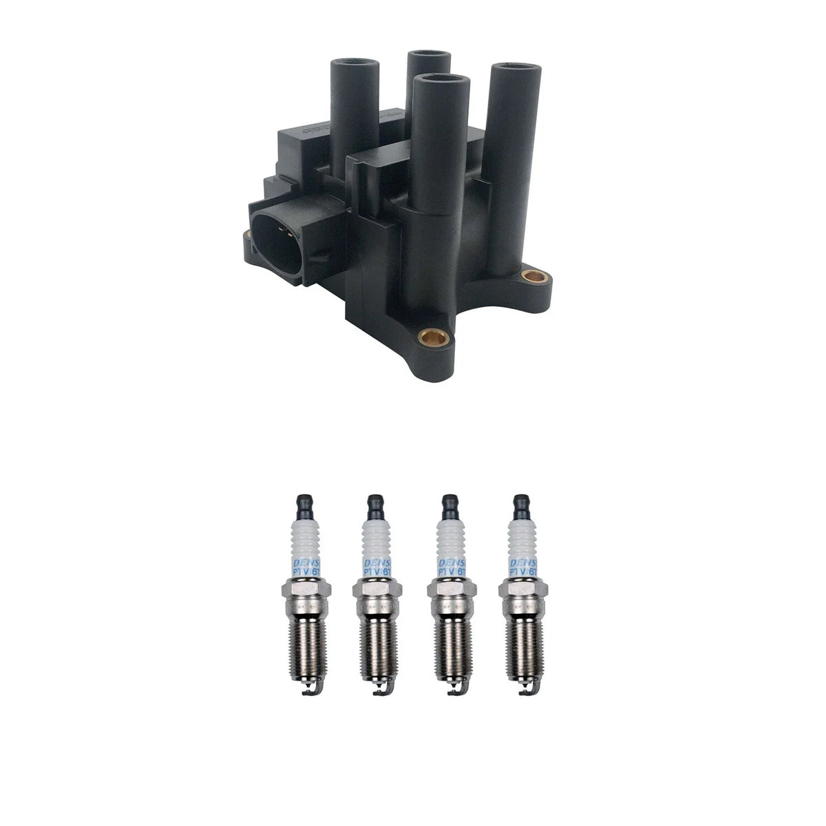Ignition Coil & Denso Platinum Spark Plugs Kit for Contour Escape (1995–2002)