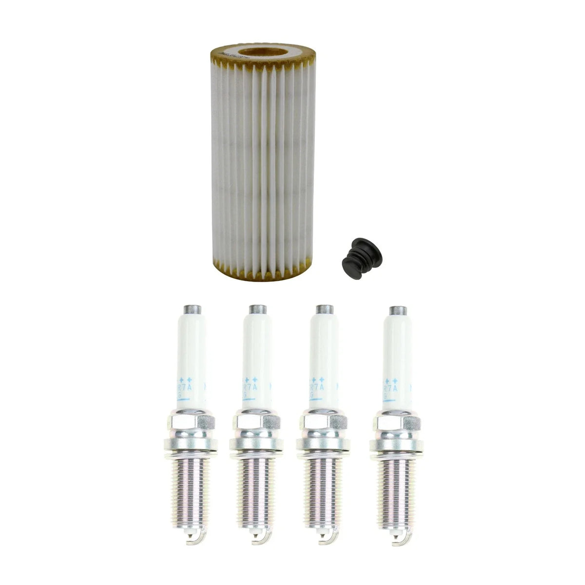 Wix Engine Oil Filter & NGK Spark Plugs Set for Audi A3 A4 A6 TT, VW GTI Jetta Passat (2000–2023)