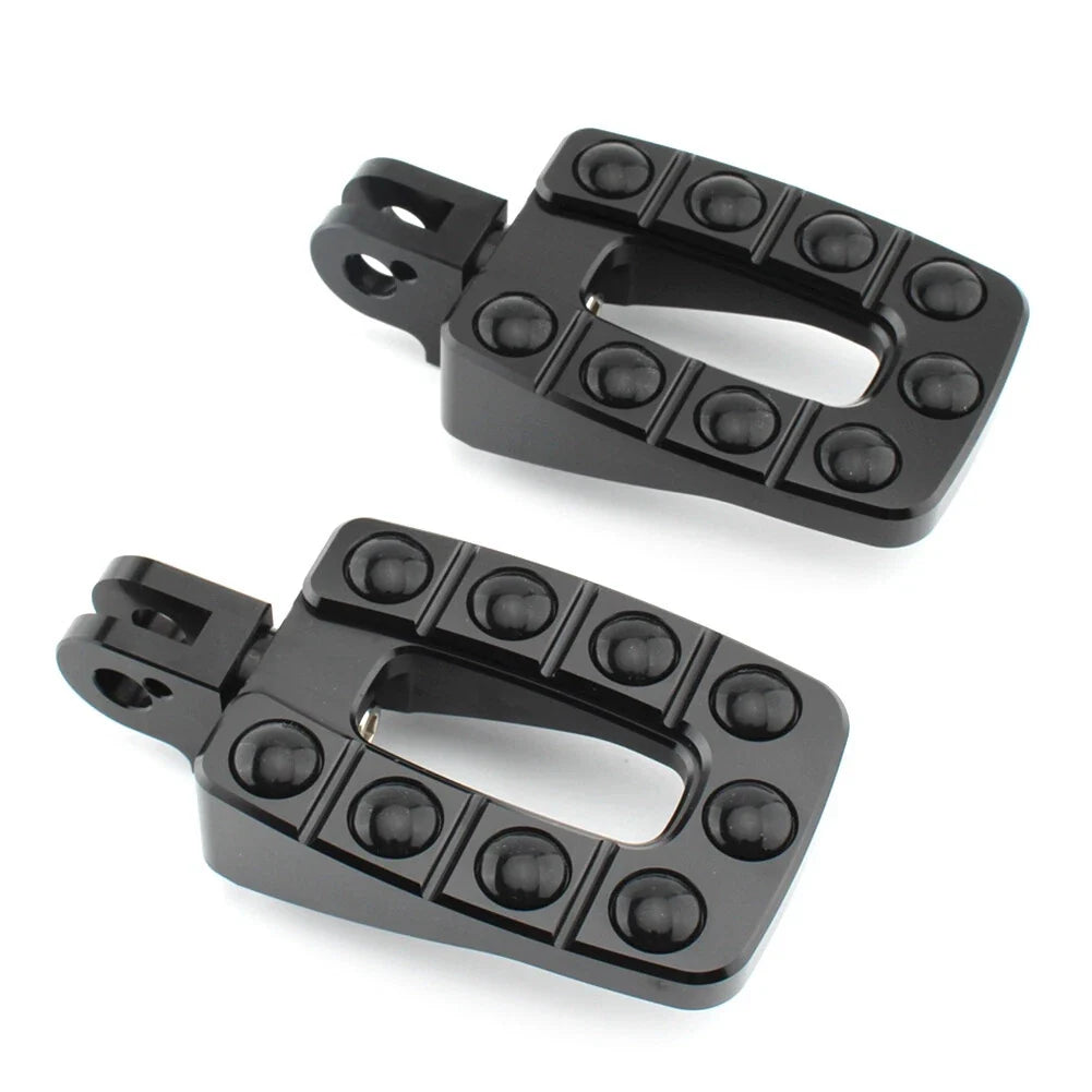 1 Pair Black Non-slip Rear Foot Pegs for T100 (2002–2013)