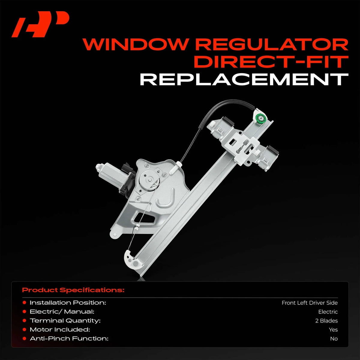 Power Window Regulator with Motor for Buick LeSabre (25713422, 25750513, 25769928, 741-762)