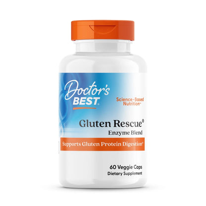 Digestive Enzyme Supplement for Gluten Rescue (60 Count)