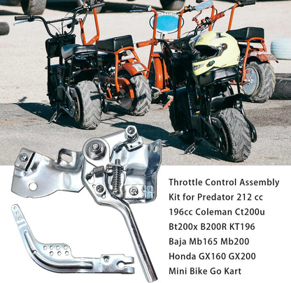 Throttle Control Assembly Linkage Kit for Mini Bike Predator 212 cc 196cc