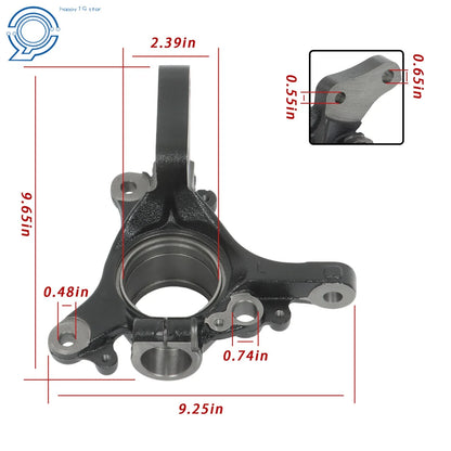 Set of 2 Steering Knuckles for Subaru Forester Impreza Legacy (1990–2000)
