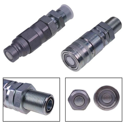 Flat Face Coupler Kit for Caterpillar 416F 420F 430F 906H 907H