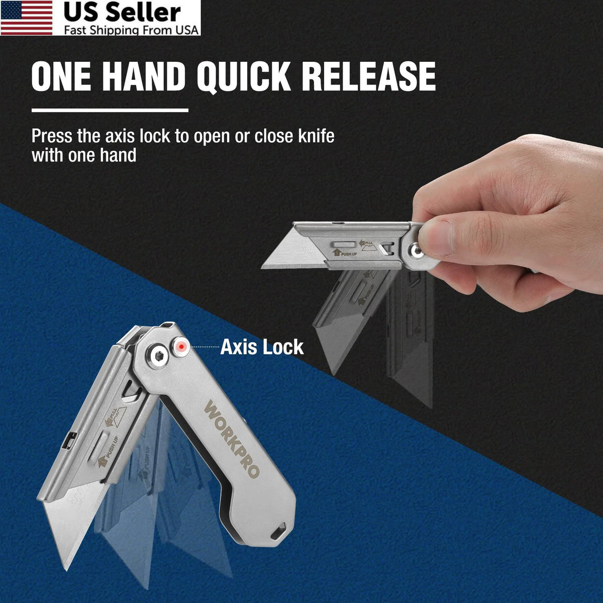 3-Pack Folding Utility Knife for Quick Use (3 inches)