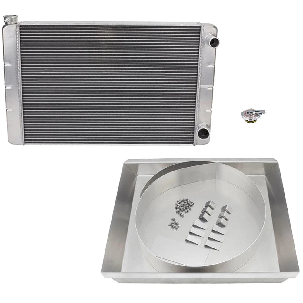 Double Pass Radiator Kit with Fan Shroud for Universal SBC (9100952-28)