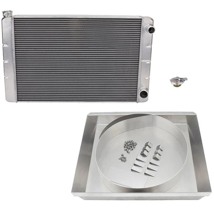 Double Pass Radiator Kit with Fan Shroud for Universal SBC (9100952-28)